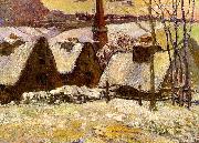 Paul Gauguin Breton Village in the Snow oil painting on canvas